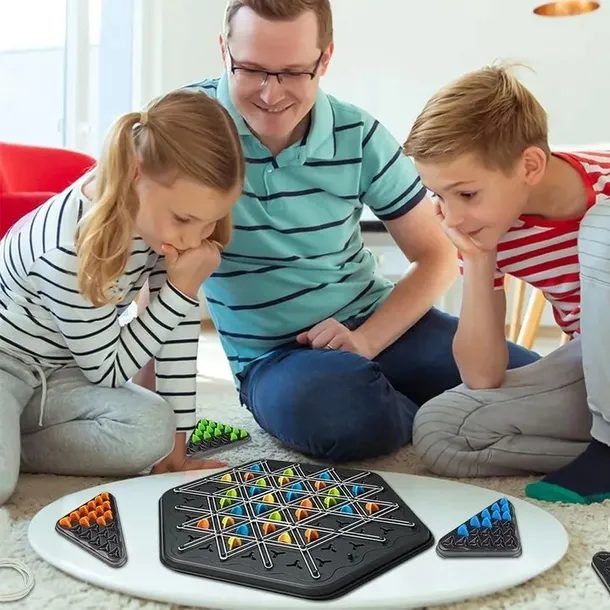 triggle-board-game-chain-triangle-chess-game-desktop-interactive-game-3d-stan-nowy-wysokosc-produktu-0-cm