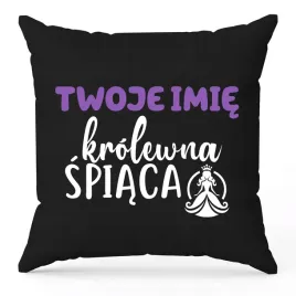 poduszka-czarna-ozdobna-40cmx40cm-krolewna-spiaca-imie-na-prezent-wzory