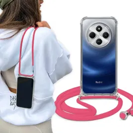 etui-do-xiaomi-redmi-14c-4g-obudowa-crossbody-pancerne-malinowy-sznurek