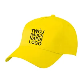 czapka-z-daszkiem-pieciopanelowa-zolta-z-twoim-nadrukiem-logo