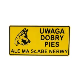 tabliczka-aluminiowa-uwaga-dobry-pies-ale-ma-slabe-nerwy-tabliczka-14x29cm