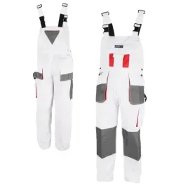 dedra-spodnie-ochronne-ogrodniczki-robocze-biale-190g-m2-bh4so-roz-xl-56