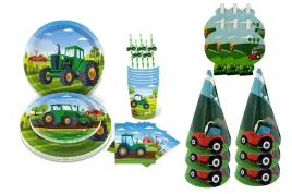 zestaw-talerzyki-kubki-traktor-serwetki-slomki-czapeczki-gwizdki-papierowe