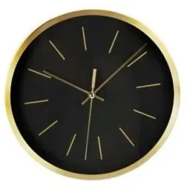 zegar-scienny-metalowy-czarny-ze-zlota-ramka-ozdobny-25-cm