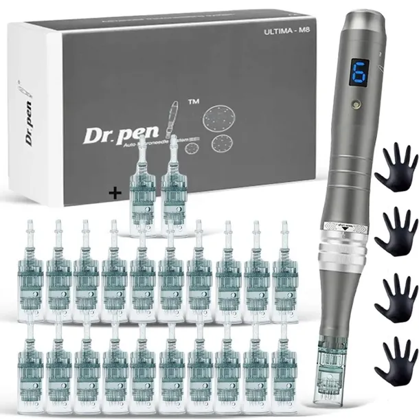 Dr Pen M8-W Dermapen Ultima BEZPRZEWODOWY 22 kartridże GRATIS Instrukcja PL