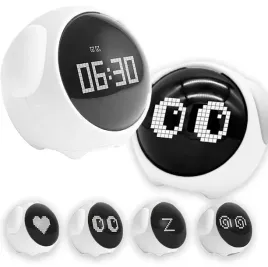 zegar-budzik-lampka-lampa-nocna-led-dla-dzieci-dziecka-emoji-emotikony
