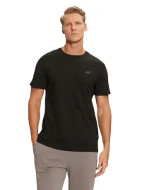 koszulka-meska-4f-gladka-tshirt-czarny-bawelna-prezent-r-s