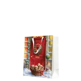 torba-prezentowa-swiateczna-kosz-z-pieskami-prezenty-20-x-25-x-10-cm