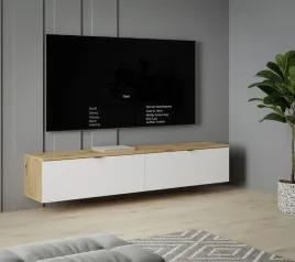 nowoczesna-szafka-rtv-wiszaca-stojaca-180-cm-kolor-dab-artisan-bialy