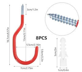 8szt-haczyki-garazowe-rowerowe-haki-uchwyty-scienne-do-warsztatu-na-sciane