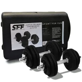 hantle-zeliwne-2x10kg-walizka-zestaw-regulowany-zeliwny-20kg-gryf
