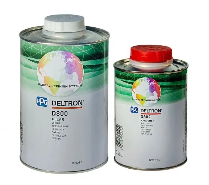 LAKIER BEZBARWNY PPG D800 DELTRON 1L + UTW 0,5L