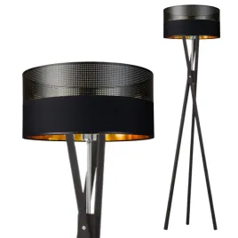 lampa-stojaca-podlogowa-drewniana-czarna-trojnog-abazur-led-e27-loftowa