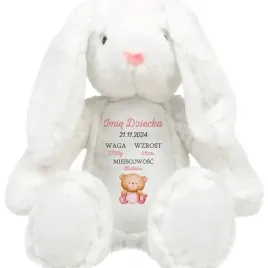 kroliczek-przytulanka-dla-dziecka-personalizwoane-imie-dziecka-rozowe-wzory