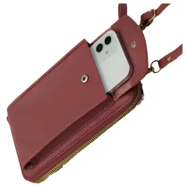 torebka-burgundowa-mini-listonoszka-na-telefon-portfel-damska