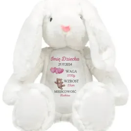 kroliczek-przytulanka-dla-dziecka-personalizwoane-wzrost-waga-rozowe-wzory