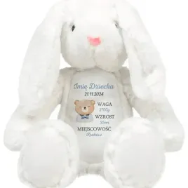 kroliczek-pluszak-dla-dziecka-personalizwoane-waga-wzrost-niebieskie-wzory