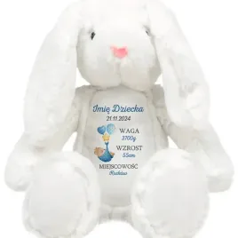 krolik-pluszak-dla-dziecka-personalizwoane-witamy-na-swiecie-niebieskie-wz