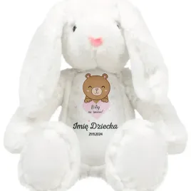 kroliczek-przytulanka-dla-dziecka-personalizwoane-dzien-urodzenia-rozowe-wz