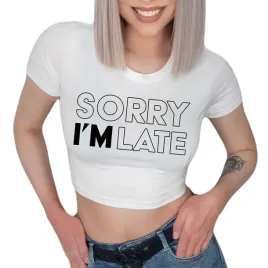 biala-koszulka-cropped-tshirt-damski-sorry-i-m-late-mix-wzorow-rozmiar-s