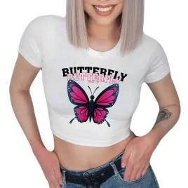 biala-koszulka-cropped-tshirt-damski-wake-up-butterfly-mix-wz-rozmiar-l