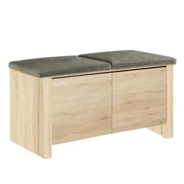 szafka-polka-na-buty-scandic-dab-sonoma-siedzisko-welurowe-szare-100-cm