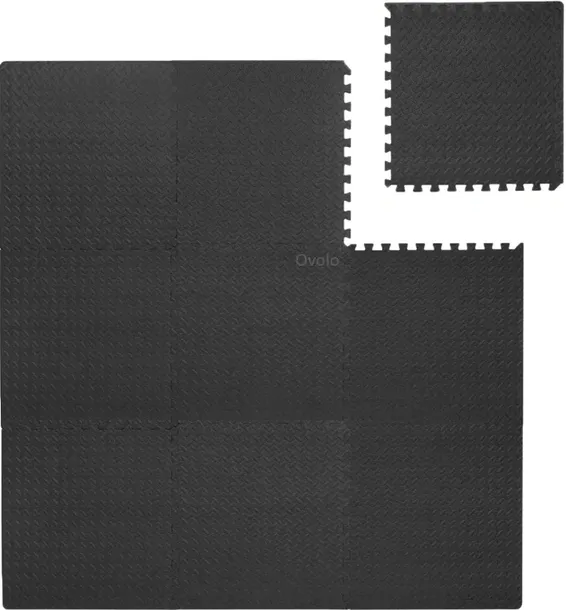 OCHRONNA MATA GUMOWA PODŁOGA PUZZLE 60x60 NA SIŁOWNIĘ POD SPRZĘT 9 SZTUK
