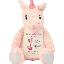 pluszowy-jednorozec-dla-dziecka-personalizowane-dla-noworodka-rozowe-wzory