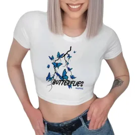 biala-koszulka-cropped-tshirt-damski-butterflies-inspire-mix-wz-rozmiar-s
