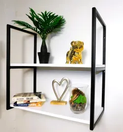 biala-polka-wiszaca-z-metalowa-rama-loft-wysokosc-66cm-dowolna-dlugosc