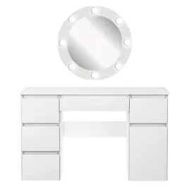toaletka-kosmetyczna-biala-mat-z-lustrem-okraglym-oswietlenie-led-8-zarowek