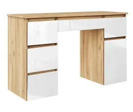 biurko-systemowe-megan-gabinet-szkolne-dab-craft-zloty-fronty-bialy-polysk