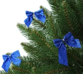 kokardki-niebieskie-blyszczace-12szt-na-prezent-choinke-dekoracyjne