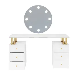 toaletka-kosmetyczna-klara-6s-lustro-8-zarowek-bialy-polysk-zloty-glamour