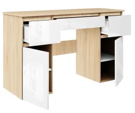 biurko-dab-sonoma-szkolne-mlodziezowe-szuflady-szafki-fronty-bialy-polysk