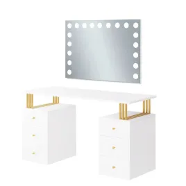 toaletka-kosmetyczna-klara-6s-bialy-mat-lustro-visage-oswietlenie-led
