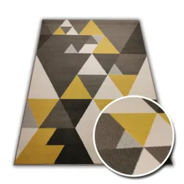 dywan-160x230-cm-new-idea-trojkaty-gl-musztardowe-3203gl22-miekki-wlos