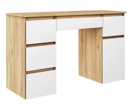 biurko-megan-b2-dab-zloty-bialy-szkolne-gabinet