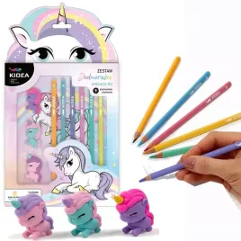 zestaw-9-elementow-olowki-kredki-gumki-unicorn