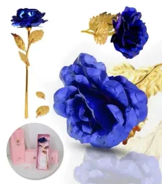 wieczna-roza-niebieska-zlota-lodyga-ozdobne-pudelko-na-prezent