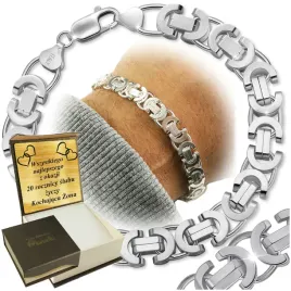 srebrna-bransoletka-925-blyszczaca-meska-splot-krolewski-9mm-grawer-gratis