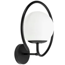 lampa-scienna-kinkiet-kula-biala-mleczna-obrecz-czarna-black-app1152