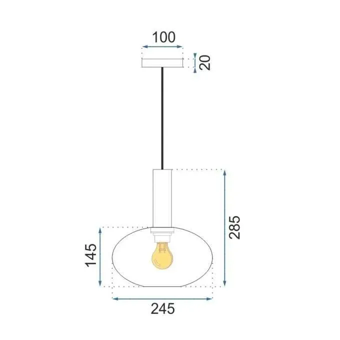 lampa-sufitowa-wiszaca-szklana-zielona-app465-stan-nowy