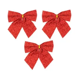 kokardki-brokatowe-swiateczne-czerwone-duze-12cm-3szt