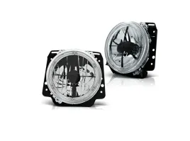 reflektory-przod-golf-2-ii-83-91-clear-srebrne-krzyz-ring-komplet-2-sztuki