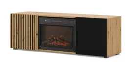 szafka-rtv-auris-150-cm-kominek-elektryczny-dab-artisan-czarny-mat