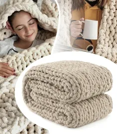 koc-z-dzianiny-130-x-160-bezowy-narzuta-szenilowa-pleciona-miekka-gruba-duz