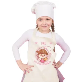 dzieciecy-bezowy-fartuszek-kuchenny-imie-najslodsza-cukierniczka-wzory