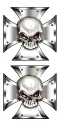 naklejka-nalepka-auto-tatto-krzyz-z-czaszka-2-szt
