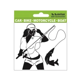 naklejka-nalepka-dziewczyna-z-wedka-rybka-czarna